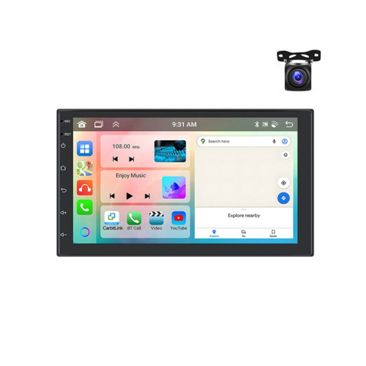 9inch Android 13.0 Dual Butt Universal Wireless Carplay Car Navigation Center Control All-In-One Monitor(Standard+AHD Camera) - Car MP3 & MP4 & MP5 by PMC Jewellery | Online Shopping South Africa | PMC Jewellery | Buy Now Pay Later Mobicred