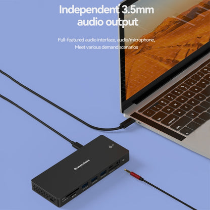 Blueendless 12-In-1 HD Multifunctional Docking Station 10Gbps Splitter With Switch(Dual 8K HDMI+DP) - USB HUB by Blueendless | Online Shopping South Africa | PMC Jewellery | Buy Now Pay Later Mobicred