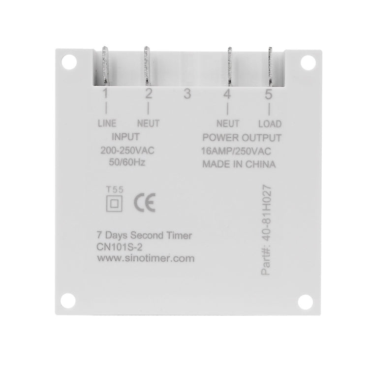 SINOTIMER CN101S-5V 1 Second Interval Digital LCD Timer Switch 7 Days Weekly Programmable Time Relay - Switch by SINOTIMER | Online Shopping South Africa | PMC Jewellery | Buy Now Pay Later Mobicred