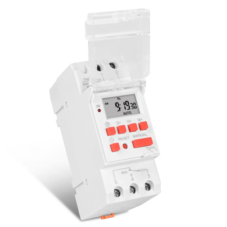 SINOTIMER TM919BK 85-265V AC 30A Programmable Digital Timer Switch Automatic Cycle Timing Controller - Switch by SINOTIMER | Online Shopping South Africa | PMC TechLife | Buy Now Pay Later Mobicred