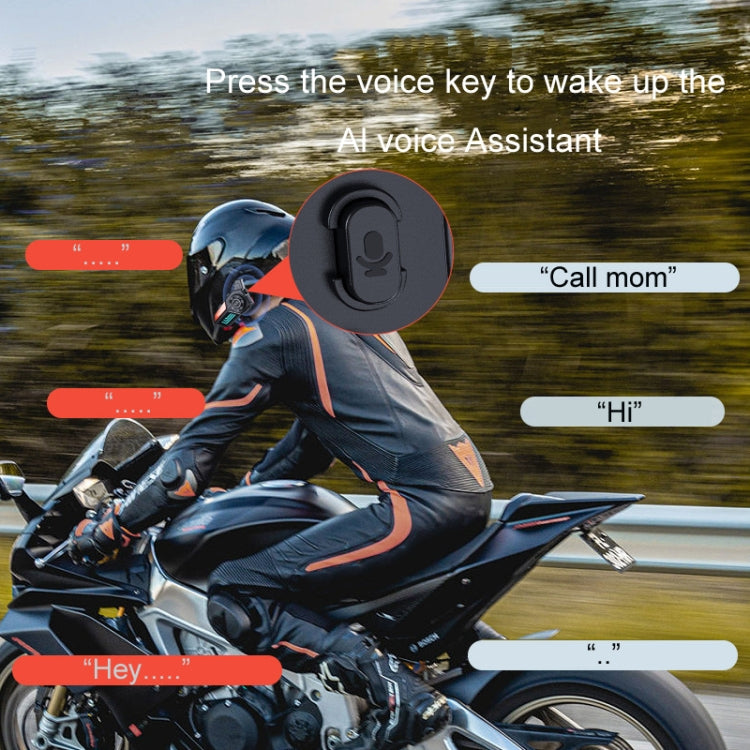 KUQIBAO Motorcycle Helmet Waterproof Bluetooth-compatible Headset With Light(Soft Microphone) - free shipping - PMC TechLife - Order now!