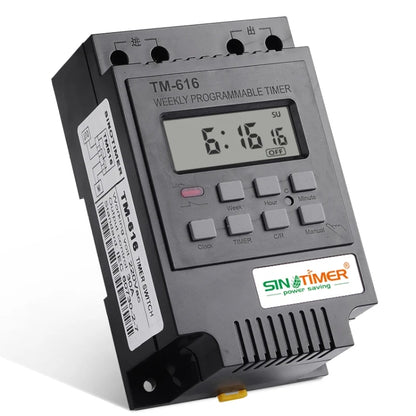 SINOTIMER TM616B-1 110V 30A Weekly Programmable Digital Timer Switch Relay Control - Switch by SINOTIMER | Online Shopping South Africa | PMC Jewellery | Buy Now Pay Later Mobicred