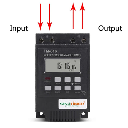 SINOTIMER TM616B-4 12V 30A Weekly Programmable Digital Timer Switch Relay Control - Switch by SINOTIMER | Online Shopping South Africa | PMC Jewellery | Buy Now Pay Later Mobicred