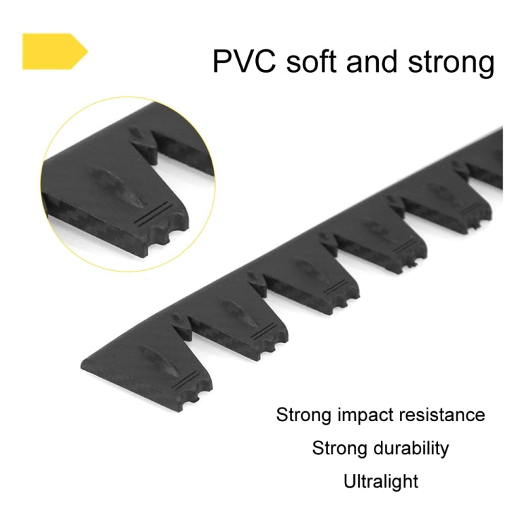 8pcs /Set Car Bumper Serrated Anti-collision Plate Decoration(Carbon Pattern) - Anti Collision Sticker by PMC Jewellery | Online Shopping South Africa | PMC Jewellery | Buy Now Pay Later Mobicred