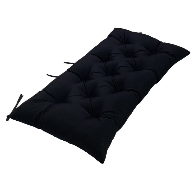 120x50x8cm Outdoor Bench Waterproof Sunscreen Thickened Soft Cushion(Black) - free shipping - PMc TechLife - Order now!