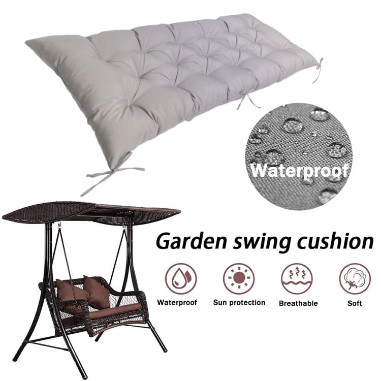 120x50x8cm Outdoor Bench Waterproof Sunscreen Thickened Soft Cushion(Dark Gray) - free shipping - PMc TechLife - Order now!