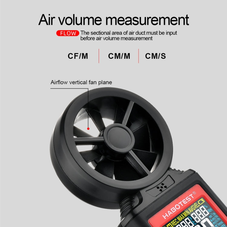 HABOTEST Handheld High-Precision Digital Anemometer With USB(HT625B) - free shipping - PMC TechLife - Order now!