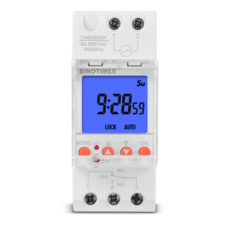 SINOTIMER TM928SBKL 85-265V 30A  1 Second to 168 Hours Programmable Electronic Time Switch - free shipping - PMC TechLife - Order now!