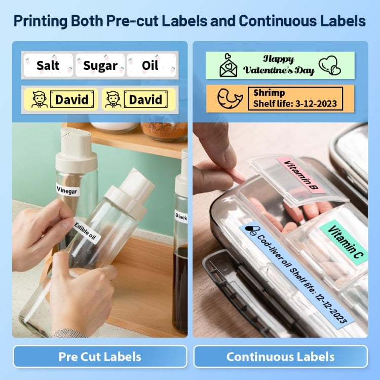 Phomemo D30 Thermal Label Printer Portable Bluetooth Mini Label Maker Machine With 3 Rolls Paper Green - free shipping - PMC TechLife - Order now!