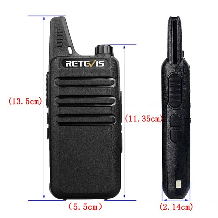 RETEVIS RT22 Hotel Mini Charging Two-Way Wireless Intercom Walkie Talkie(EU Frequency no Plug) - Handheld Walkie Talkie by RETEVIS | Online Shopping South Africa | PMC Jewellery | Buy Now Pay Later Mobicred