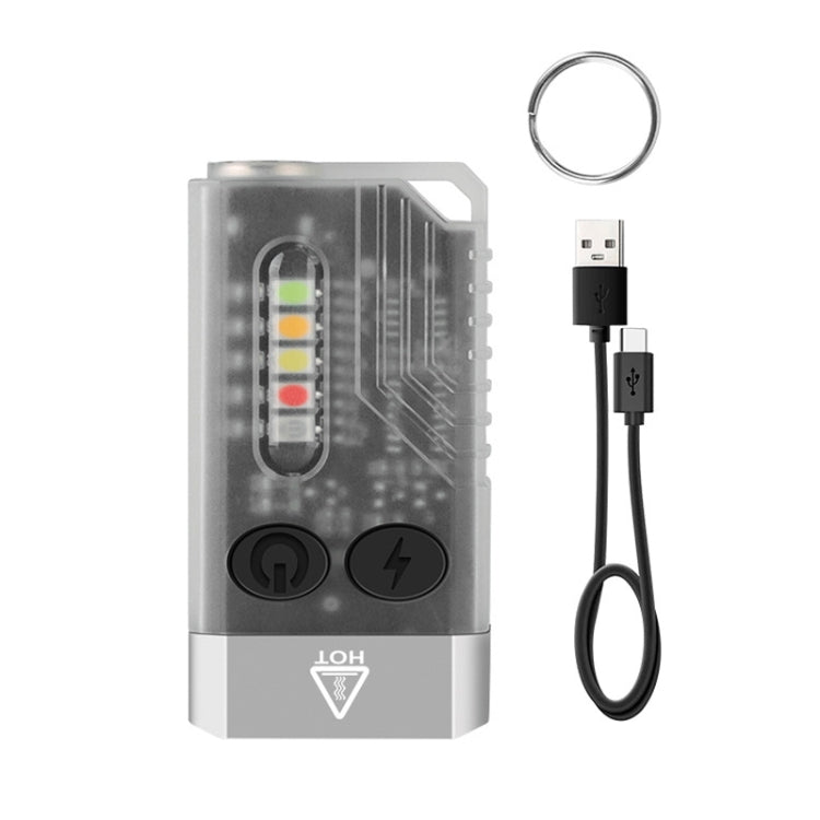 V10 Portable Keychain Light USB Rechargeable Bright Mini Flashlight(White) - Mini Flashlight by PMc TechLife | Online Shopping South Africa | PMc TechLife | Buy Now Pay Later Mobicred