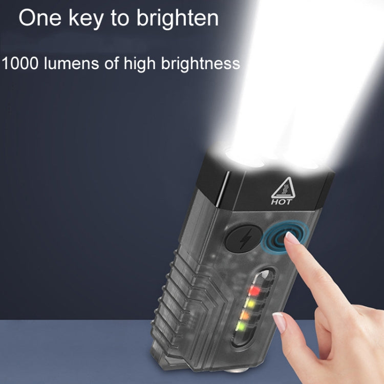 V10 Portable Keychain Light USB Rechargeable Bright Mini Flashlight(White) - Mini Flashlight by PMc TechLife | Online Shopping South Africa | PMc TechLife | Buy Now Pay Later Mobicred