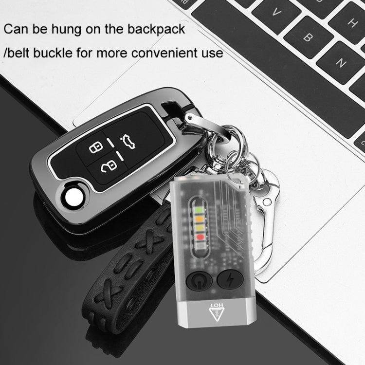 V10 Portable Keychain Light USB Rechargeable Bright Mini Flashlight(White) - Mini Flashlight by PMc TechLife | Online Shopping South Africa | PMc TechLife | Buy Now Pay Later Mobicred