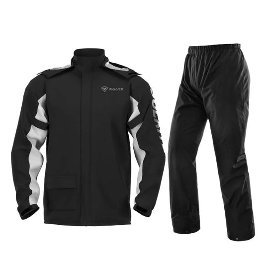 SULAITE Outdoor Motorcycle Riding Full Body Split Raincoat Suit, Size: XXL(Black) - Raincoat by SULAITE | Online Shopping South Africa | PMC Jewellery | Buy Now Pay Later Mobicred