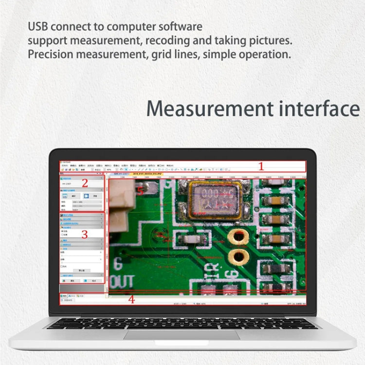 Measuring Electron Microscope Industrial Camera, Specifications: 60 Frames 48 Megapixel Dual Interface With Measurement - free shipping - PMC TechLife - Order now!