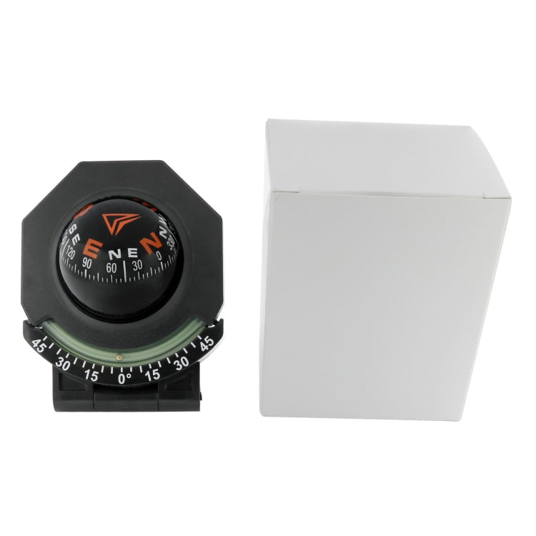2 In 1 Car Compass With Slope Gauge Foldable High Precision Guide Ball(English Version) - Clocks & Car Meters by PMC TechLife | Online Shopping South Africa | PMC TechLife | Buy Now Pay Later Mobicred