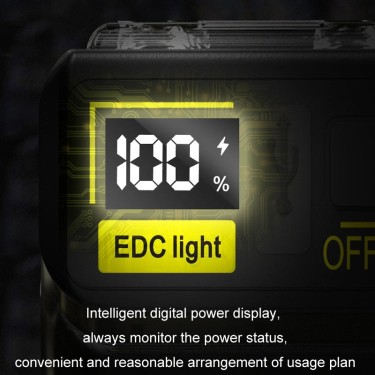 Mini Type-C Rechargeable Outdoor Keychain Light Flashlight(Lamp Head Rotatable Black) - Mini Flashlight by PMc TechLife | Online Shopping South Africa | PMc TechLife | Buy Now Pay Later Mobicred