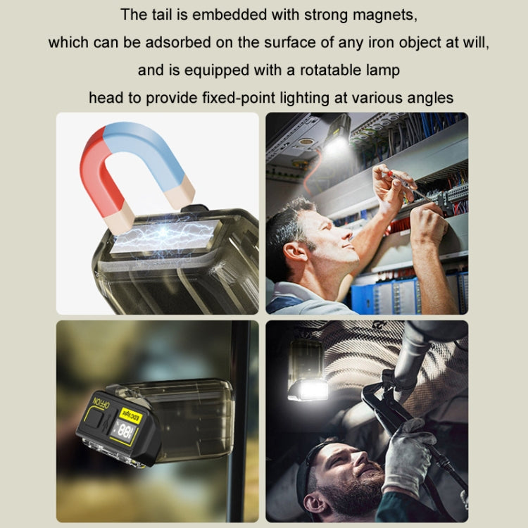 Mini Type-C Rechargeable Outdoor Keychain Light Flashlight(Lamp Head Rotatable Black) - Mini Flashlight by PMc TechLife | Online Shopping South Africa | PMc TechLife | Buy Now Pay Later Mobicred