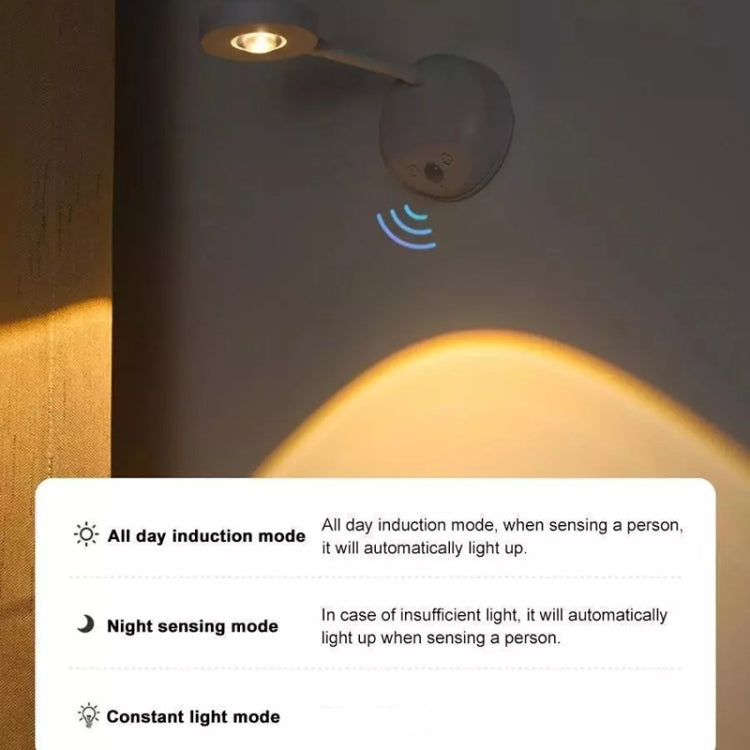 Rechargeable LED Motion Sensor Wireless Spotlight With Remote Control 2000mAH White - Sensor LED Lights by PMC TechLife | Online Shopping South Africa | PMC TechLife | Buy Now Pay Later Mobicred