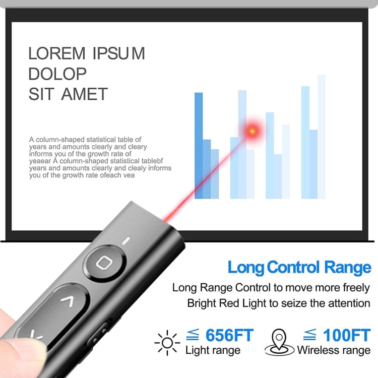 B2 2.4GHz Dual-Mode Conference PPT Wireless Page Turning Pen Multimedia Infrared Laser Pointer(Black) -  by PMC Jewellery | Online Shopping South Africa | PMC Jewellery | Buy Now Pay Later Mobicred