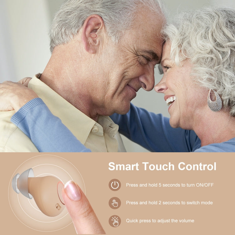 Z-26D1 Digital DSP In-ear TWS Invisible Hearing Aid Rechargeable Touch Control Sound Amplifier(Skin Color) - free shipping - PMC Jewellery - Order now!