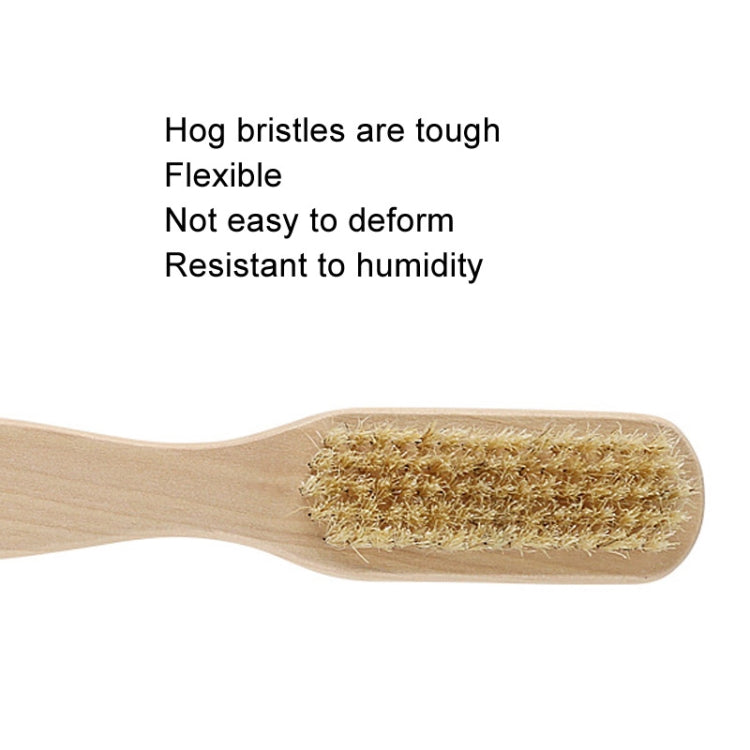 Double-Sided Foot Grinder Pig Bristle Brush Wooden Cleaning Massage Small Brush(Original Color) - Grinding Tools & Accessories by PMC Jewellery | Online Shopping South Africa | PMC Jewellery | Buy Now Pay Later Mobicred