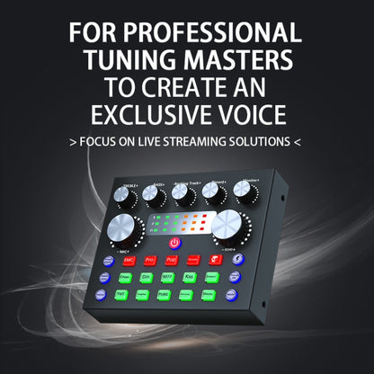 V8S Audio Mixer Live Voice Changer External Sound Card, Color: Black - Live Sound Effects Processors by PMC Jewellery | Online Shopping South Africa | PMC Jewellery | Buy Now Pay Later Mobicred