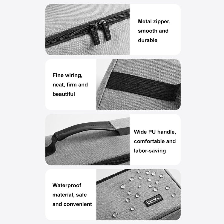 For Dyson Baona BN-DS010 Large Capacity Waterproof Hair Dryer Storage Bag(Gray) - For Dyson Accessories by Baona | Online Shopping South Africa | PMC TechLife | Buy Now Pay Later Mobicred