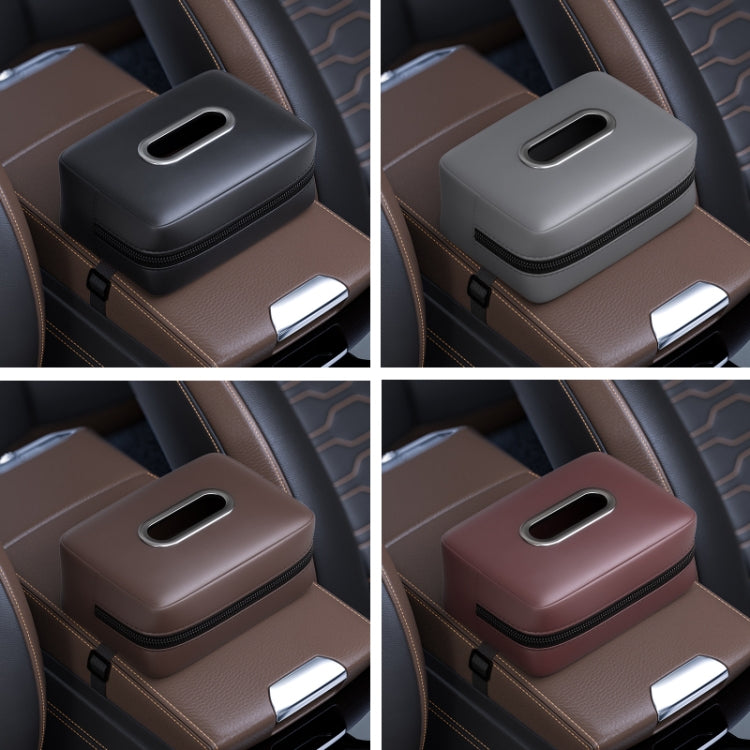 Car Seat Armrest Tissue Box Sun Visor Seat Back Hanging Paper Bag(Black) - Stowing Tidying by PMC TechLife | Online Shopping South Africa | PMC TechLife | Buy Now Pay Later Mobicred