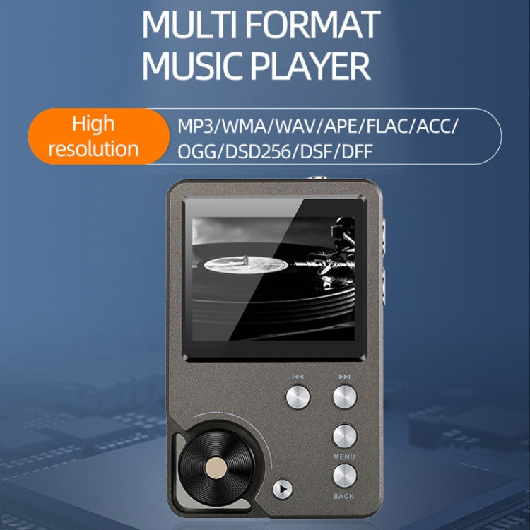 With 64GB TF Card HIFI Lossless DSD256 Music Player Sports MP3(Silver Gray) - MP3 Player by PMC Jewellery | Online Shopping South Africa | PMC Jewellery | Buy Now Pay Later Mobicred