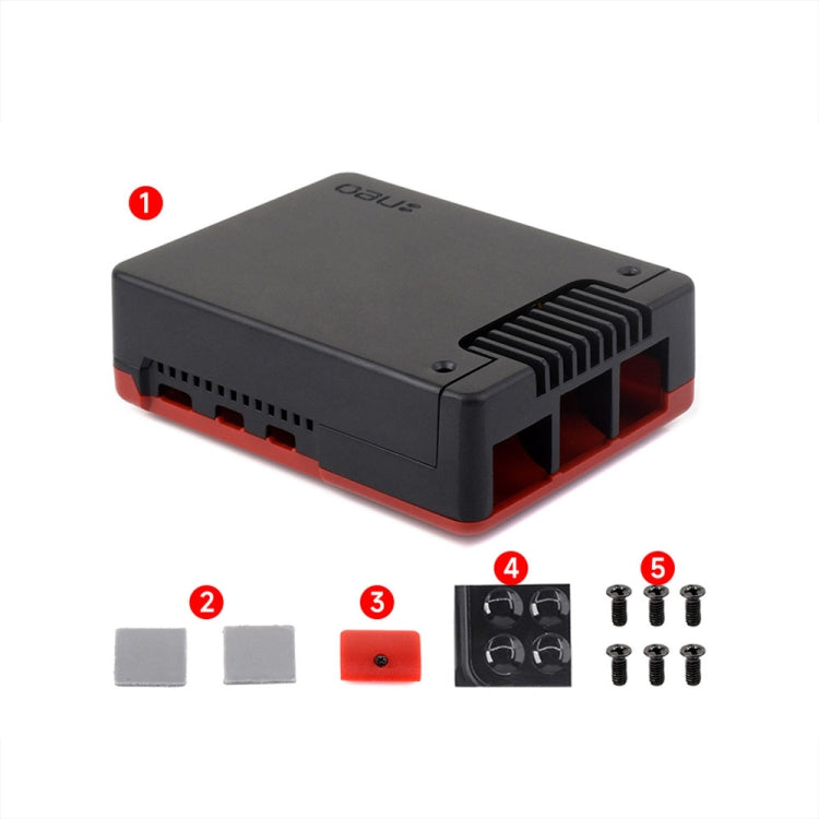 Waveshare 26587 For Raspberry Pi 5 Argon Neo Aluminum Alloy Case, Spec: Standard - Raspberry Pi Accessories by Waveshare | Online Shopping South Africa | PMC Jewellery | Buy Now Pay Later Mobicred