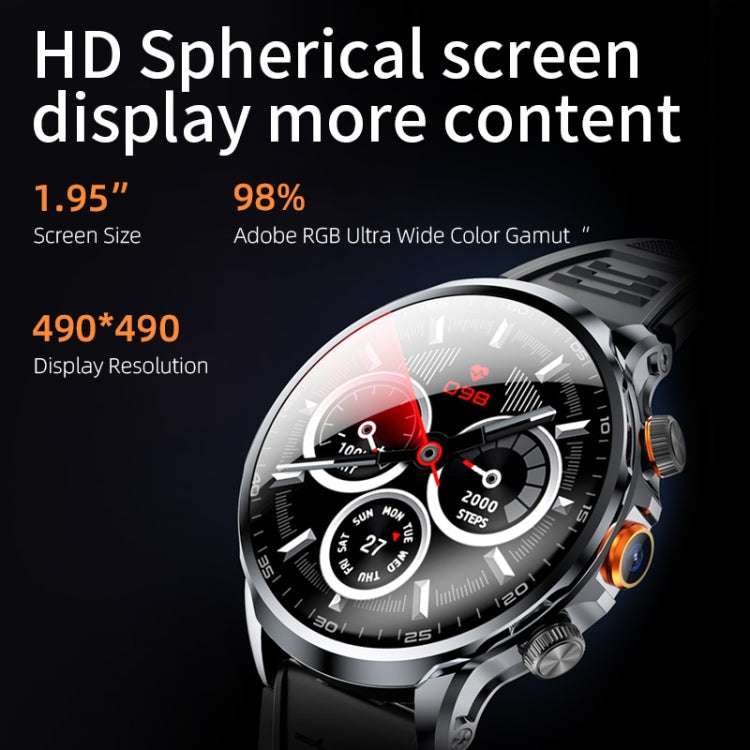 H18 Ultra-Thin Round Ball Screen 1.95 Inch Plug-In Phone Smart Watch 32G(Silver) - Smart Watches by PMC TechLife | Online Shopping South Africa | PMC TechLife | Buy Now Pay Later Mobicred