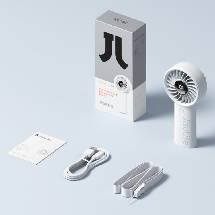 JisuLife Life4 Handheld Portable Small Rechargeable Fan, Battery Capacity: 5000mAh Pink - free shipping - PMC Jewellery - Order now!