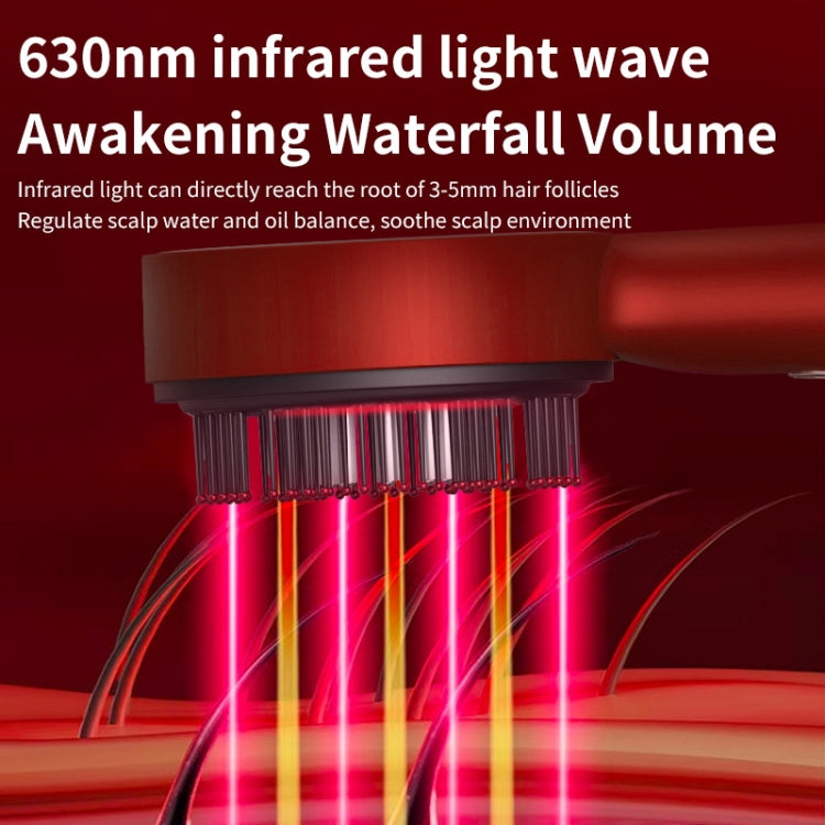 630nm Red Light Massage Comb Scalp Care Liquid Guide Hair Growth Instrument(Deep Gray) - free shipping - PMC TechLife - Order now!