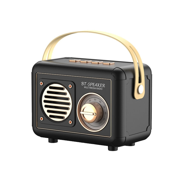 FT-BT20 Mini Retro Card USB Flash Drive FM Radio Wireless Bluetooth Speaker(Black) - Mini Speaker by PMC Jewellery | Online Shopping South Africa | PMC Jewellery | Buy Now Pay Later Mobicred