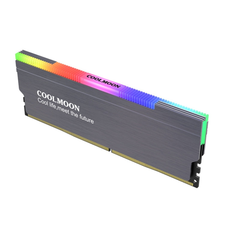 COOLMOON CM-RA1 ARGB Memory Vest Desktop Computer Memory Stick Cooling Case(Gray) - free shipping - PMC Jewellery - Order now!