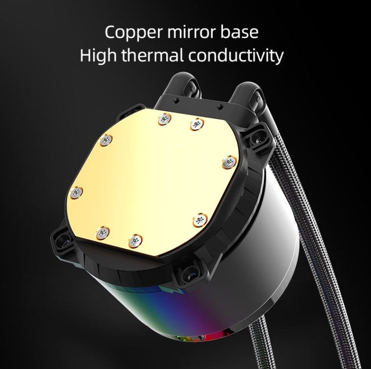 COOLMOON CM-YM-360T Computer ARGB Temperature Display Lens Multi-Platform Integrated CPU Cooler(White) - Fan Cooling by COOLMOON | Online Shopping South Africa | PMC Jewellery | Buy Now Pay Later Mobicred