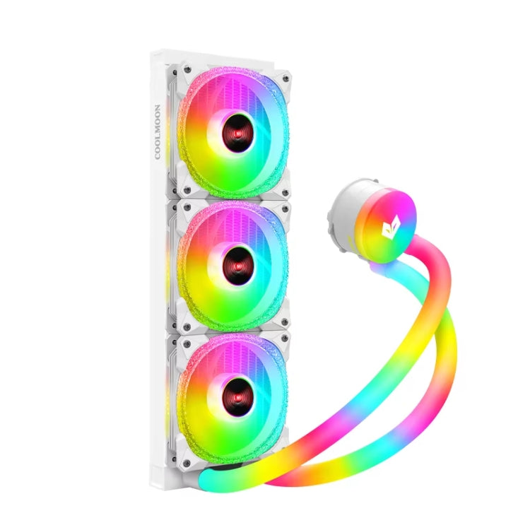 COOLMOON AS360 Magic Diamond Edition Computer Cooler ARGB Water Cooling Light Integrated CPU Radiator(White) - free shipping - PMC Jewellery - Order now!