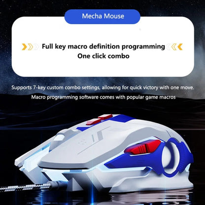 Inphic W9P Glowing Computer Gaming Wired Mouse(Sound Version) - Wired Mice by Inphic | Online Shopping South Africa | PMC Jewellery | Buy Now Pay Later Mobicred