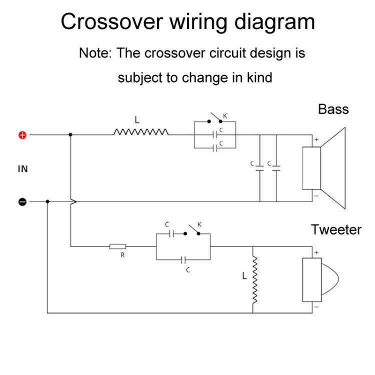 WEAH-206 High And Low 2-Way Audio Divider Bookshelf Speaker Crossover - Audio Crossover by PMC Jewellery | Online Shopping South Africa | PMC Jewellery | Buy Now Pay Later Mobicred