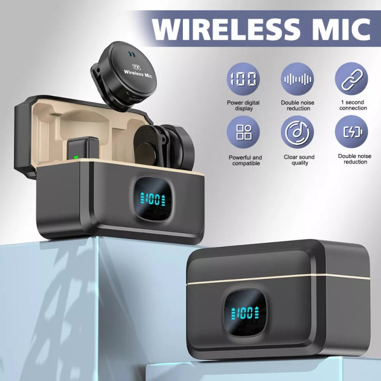 USB-C / Type-C Wireless Lavalier Button Microphone With Magnetic Suction & Back Clip Design - free shipping - PMC Jewellery - Order now!