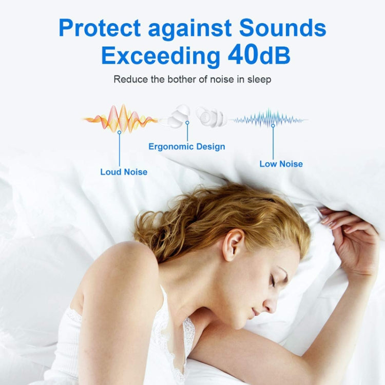 Bluedio NE Sleeping Silicone Earplugs Noise Reducing Soundproofing Earplugs With Storage Case(White) - free shipping - PMC TechLife - Order now!