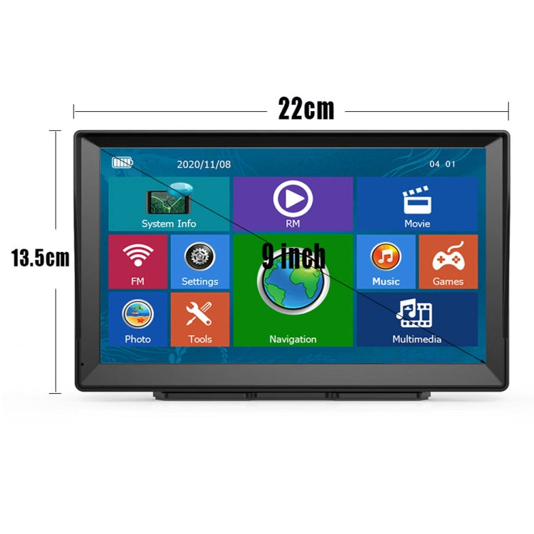 9 Inch 8G/256M Car GPS Navigator With Large Screen Capacitive Bluetooth Map, Area: Australia Map - Car MP3 & MP4 & MP5 by PMC Jewellery | Online Shopping South Africa | PMC Jewellery | Buy Now Pay Later Mobicred