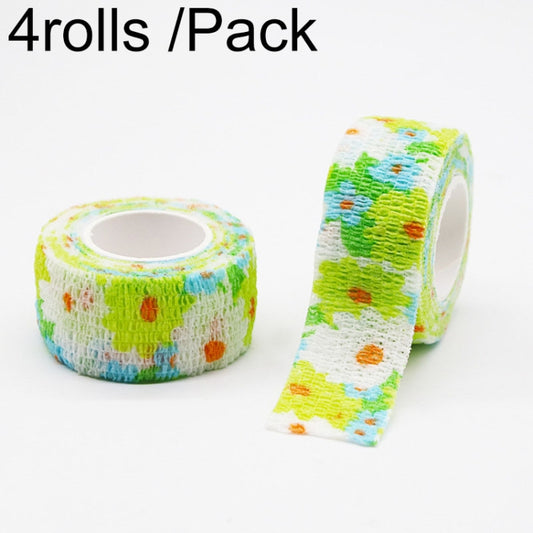 4rolls /Pack 2.5cm X 4.5m Cartoon Non-Woven Sports Protection Bandage, Color: Narcissus - Physiotherapy Sports Tape by PMC Jewellery | Online Shopping South Africa | PMC Jewellery | Buy Now Pay Later Mobicred