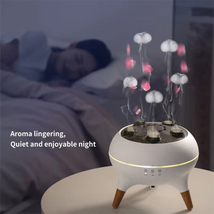 Dynamic Multi-Spray Aromatherapy Diffuser With Colorful Lights Remote Control Humidifier EU Plug(V80 Spit Circle Upgrade Model) - free shipping - PMC TechLife - Order now!