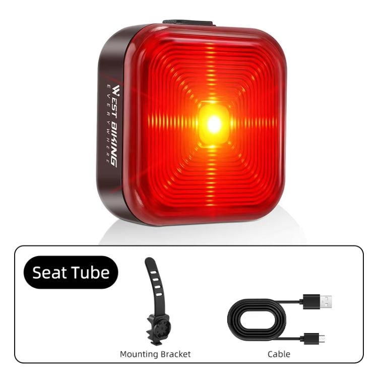 WEST BIKING Bicycle Waterproof High-Brightness Night Riding Warning Taillight(Seat Tube Model) - Headlights by WEST BIKING | Online Shopping South Africa | PMC TechLife | Buy Now Pay Later Mobicred