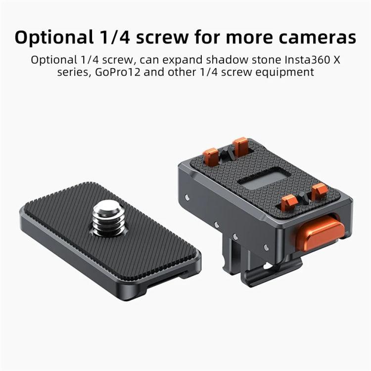 VRIG Magnetic Quick Release Adapter for Action Camera , Spec: Base+Top Cover Kit - free shipping - PMC TechLife - Order now!