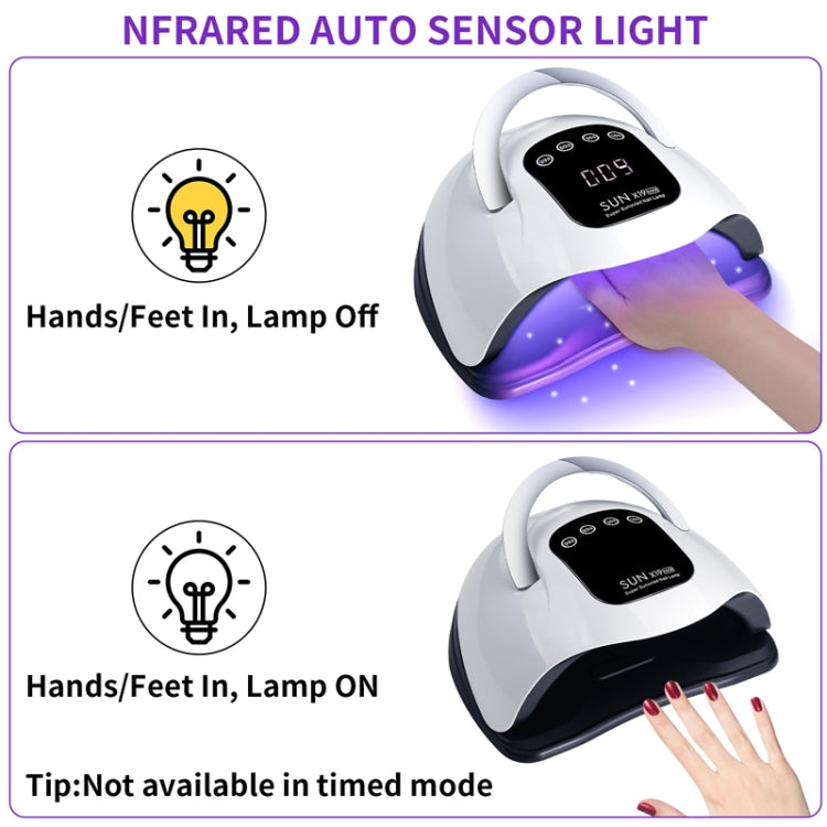 X19Max UV LED Nail Drying Lamp High Power 320W Quick Drying Nail Polish Gel Nail Dryer Light(EU Plug) - Nail Dryers by PMC Jewellery | Online Shopping South Africa | PMC Jewellery | Buy Now Pay Later Mobicred