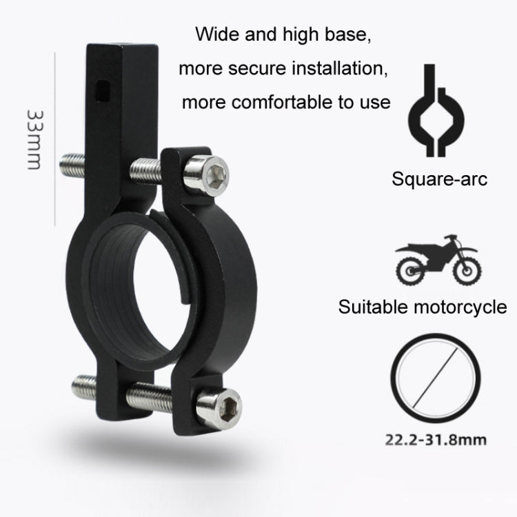 Aluminum Alloy Motorcycle Bicycle Navigation Mobile Phone Holder(Red) - Holder by PMC TechLife | Online Shopping South Africa | PMC TechLife | Buy Now Pay Later Mobicred