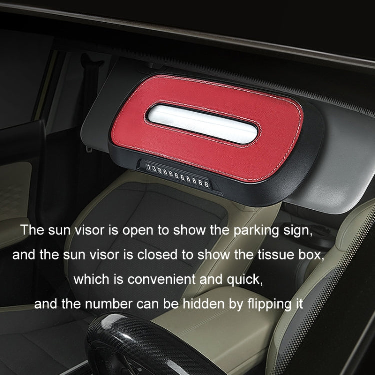 Car Sun Visor Hanging Sunroof Seat Back Tissue Box, Color: Suede Beige - Stowing Tidying by PMC Jewellery | Online Shopping South Africa | PMC Jewellery | Buy Now Pay Later Mobicred